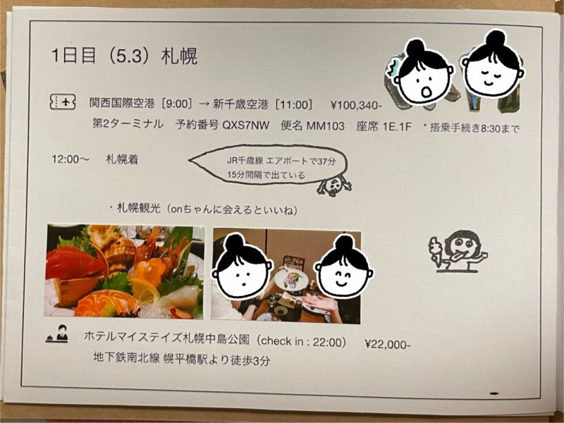 北海道 旅のしおり 7枚目